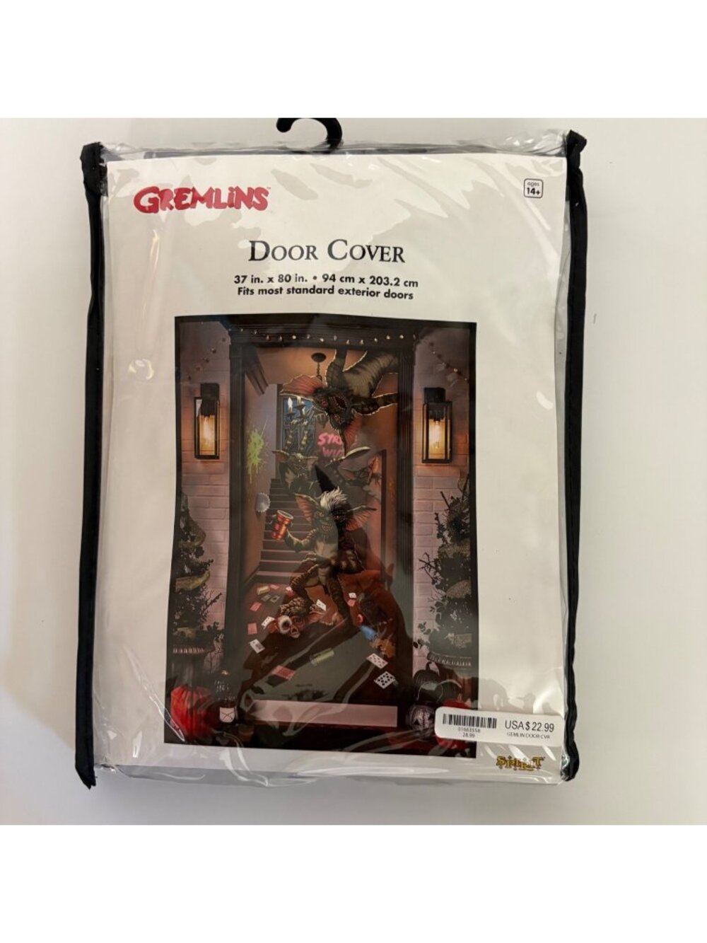 Gremlins Door Cover 37 x 80 Halloween Party Decor Fits Standard Exterior Doors